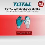 TOTAL LATEX WORK GLOVES XL TEXTURED PALM EN388 TSP13106-XL