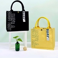 Fashionable Canvas Bag Small Tote Bag Lunch Outing Storage Bag Women's Handbag Multipurpose Handbag