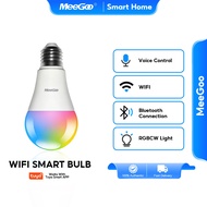 MeeGoo LED Bulb WiFi+Bluetooth Smart Light Ambiance Remote/Voice/App Control for Amazon Alexa Google
