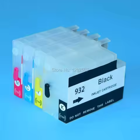 For HP932XL HP933XL Refillable Ink Cartridge With ARC For HP Officejet 7610 7612 7110 7510 7512 6600