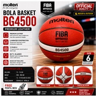 Molten BASKETBALL SIZE 6 BG4500/GG6X PVC LEATHER + FREE INDOOR OUTDOOR BALL VALVE