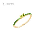 (PRE ORDER 15 days) Maison de Jewels - Oro Baguette Pave Ring แหวนทอง ทองแท้ 9K แหวนพชร เพชรแท้ แหวน