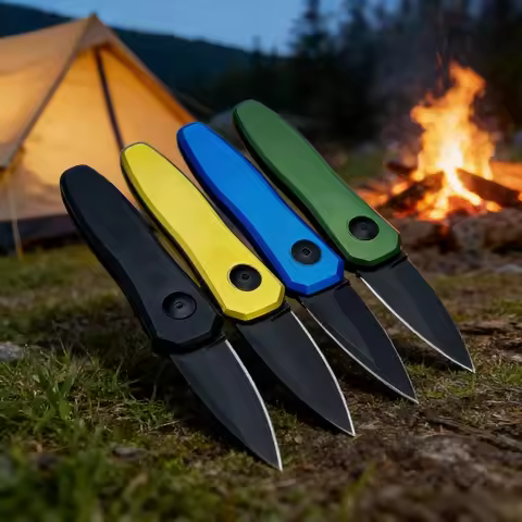 Mini 7500 7500BLK Launch 4 Folding Pocket Knife 8Cr13MoV Blade Aluminum Alloy Handle Camping Hiking 