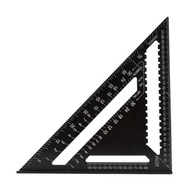 712inch Triangle Angle Ruler Speed Square Angle Protractor Wood working Gauge Measuring Tool Aluminu