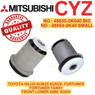 Front Lower Arm Bush TOYOTA HILUX KUN25 KUN26, FORTUNER Fortuner TGN51 48655-0K040 / 48654-0K040