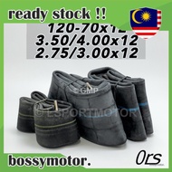 12" ORS TUBE INNER TYRE TUBE MOTORCYCLE (120-70x12) "130-60x12" (3.50/4.00x12) (2.75/3.00x12)
