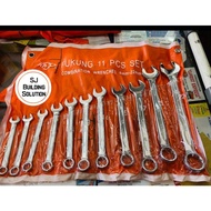 Fukung Brand 11-piece 822 Ring Spanner 8-22mm Ring Spanner Set