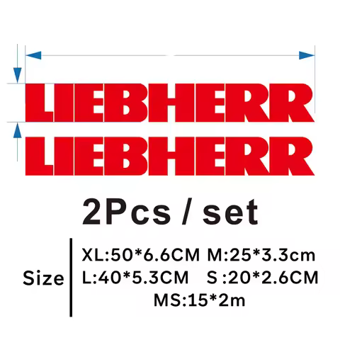 Liebherr Decals - Vinyl Cut Decals - Cranes, Trucks, Forklifts, Material Handling