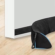 90-94 cm Draught Excluder for Doors with Noise Reducing Foam and 2 Ballast Bags, 90° Draught Blocker