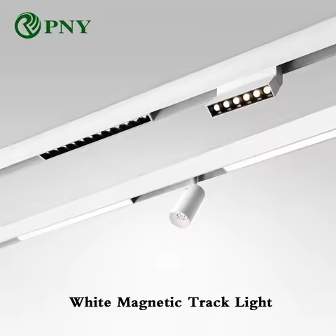 PNY White LED Magnetic Track Light Dimmable DALI Tuya Zigbee Smart Home Living Room Recessed Magneti