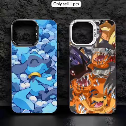 Gekkomon Digimon phone case Phone Case Clear TPU Anti-Yellow Shockproof Case For iPhone 11 12 13 14 