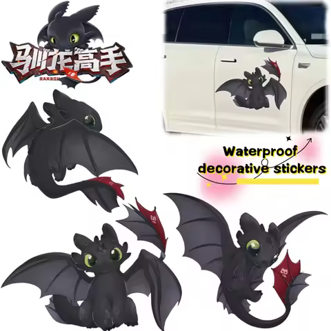 How to Train Your Dragon Toothless Scratch Sticker Cool Cartoon Animation Creative Body Waterproof W
