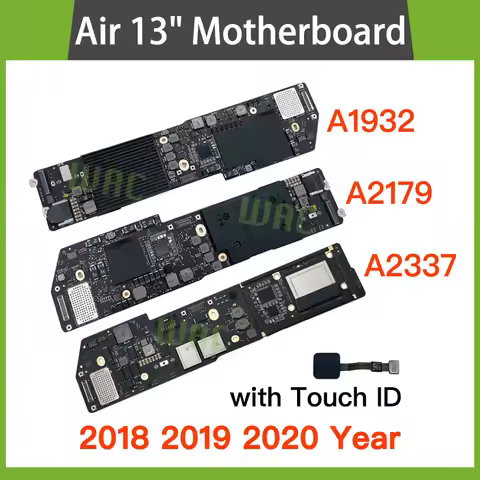 Original A1932 A2179 A2337 Motherboard for Macbook Air 13" A1932 Logic Board with Touch ID i5 i3 8GB