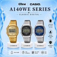 [Official Warranty] Casio Unisex Watch A140WE-2A A140WE-8A A140WEG-9A Stainless Steel 36mm Water Res