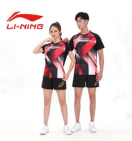 Li Ning badminton t-shirt the most durable 100% microfiber t-shirt for men women childern t shirt yo