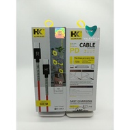 HK CA-D22 45W FAST CHARGING DATA CABLE 30CM LENGTH USB TYPE C TO TYPE C