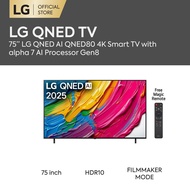 75 Inch LG QNED AI QNED80 4k Smart TV 2025