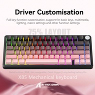 ATTACK SHARK X85 Hot Swap Mechanical Keyboard,75% TKL RGB Gaming Keyboard,Wireless 2.4GHz/Bluetooth/