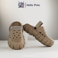 Hello Polo รองเท้าพื้นหนานุ่ม EVA รองเท้าแฟชั่น เล่นน้ำสงกรานต์ รองเท้ารัดส้น