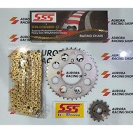 Special Gear Set Sss 415 Rx King & Chain Sss 415 Hsbt Gold