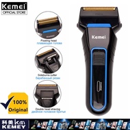 Kemei Men Electric Razor Shaver 2 Blades Cordless Dual Foil Shaver Rechargeable Beard Razor Trimmer 