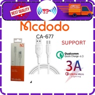 MCDODO CA-677 MIRCO USB CALBE/ 3A/ SUPPORT QC 4.0 QUICK CHARGE