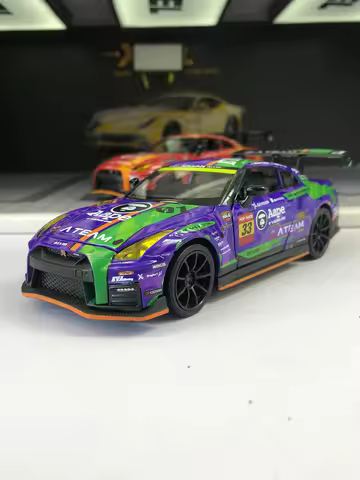 RMZ City 1:32 simulation zinc alloy Nissan GT-R Nismo R35 Aape EVA model car, static ornament, metal