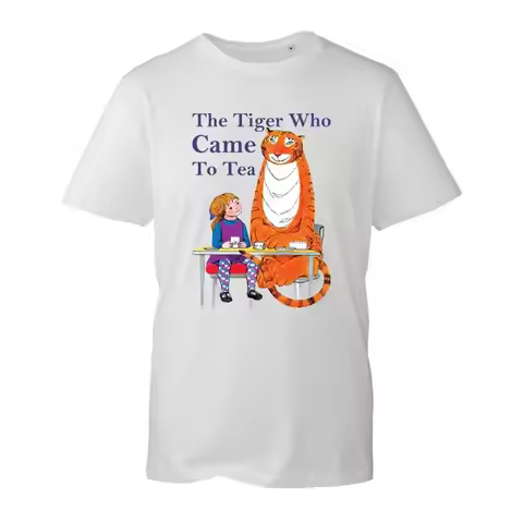 The Tiger Who Came To Tea T Shirt World Book Day Story Study Lover Top