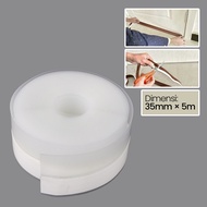 Duct Tape Rubber Flex Door Seal Strip Bottom Waterproof 35mm x 5m - TP39 - Transparent