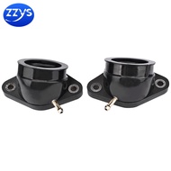 2 Pcs Motorcycle Engine Part Carburetor Air Intake Joint Manifold Pipe Inlet For Yamaha XV400 XV500 