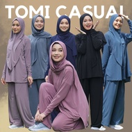 [STOCK CLEARANCE] Hanna Mirae Set baju Jogging Tomi Casual