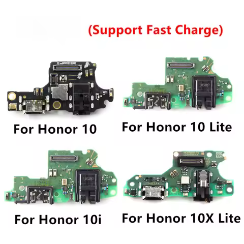 USB Charging Port Flex Cable For Huawei Honor 10 10i 10X 10 Lite Note 10 Charger Dock Connector Boar