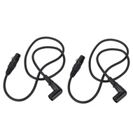 [musbmy] 2PCS Microphone Extension Cables 3 Pin XLR Male to Female Connector Mic Cable Adapter for S
