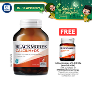 Alpro Pharmacy Blackmores Calcium 600mg + Vitamin D3 (120 Tablets) Bone Health