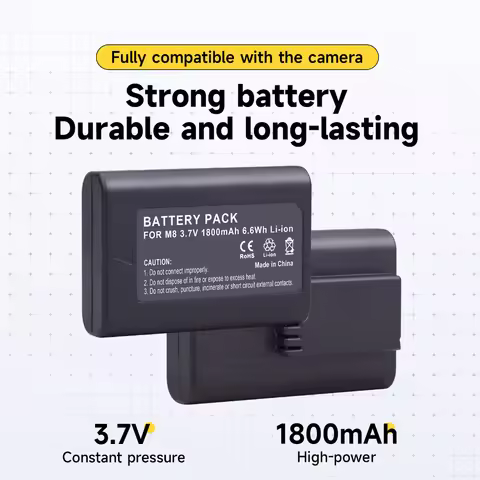 PALO 1-8PCS 3.7V Replacement Camera Battery Leica M9 M9-P MM ME M-E M8 M8.2 Camera BP-SCL1 14464 BLI