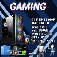 คอมพิวเตอร์ทำงานเล่นเกมส์ Intel Core I5-12400F RAM 32GB GTX-1650 (GEN12)