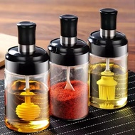 Liqlex Kitchen SPICE BOTTLE Glass Spoon Honey Brush Kitchen SPICE Holder Salt Spoon/SPICE BOTTLE