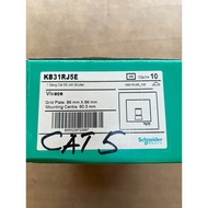 (CLEAR STOCK)SCHNEIDER VIVACE KB31RJ5E CAT5E / KB31RJ6 CAT6 SOCKET NETWORK FACEPLATE SWITCH
