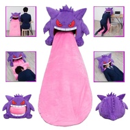 Vận chuyển nhanh 45cm cỡ lớn Pokemon gengar Lưỡi lớn plushies Anime ngoại vi gengar Gối ngủ Hai công