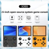 [W F S B] X35S Handheld Video Game Console 3.5inch IPS Screen HallJoystick Open Source Retro GamePad