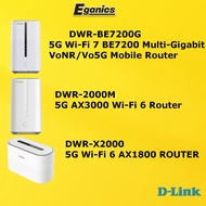 D-Link 5G Wireless SIM Card Router WiFi 7 WiFi 6 | DWR-X2000 / 2000M / BE7200G | 5G Broadband Up to 