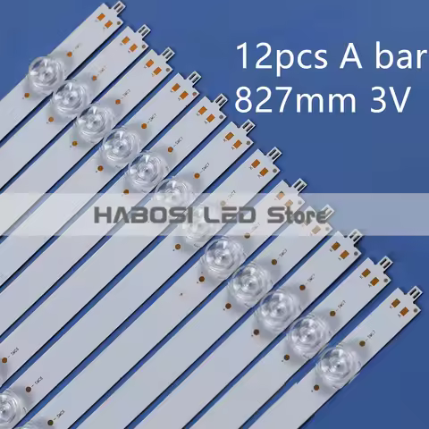100% New 12pcs/Kit A Bar LED Strips for 75 TV LED75D07A-ZC66AG-05D LED75D07A ZC66AG 05D 30375007007D