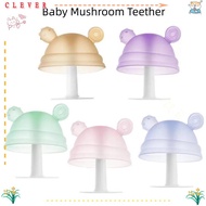 CLEVERHD Baby Mushroom Teether, Snack Bowl Multi-color Baby Teething Toys, Cute Anti-hand Sucking Si