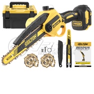 DELTON เลื่อยไฟฟ้าไร้สาย เลื่อยไฟฟ้า เลื่อยโซ่ 8 นิ้ว 199V เลื่อยตัดไม้ เลื่อยไร้สาย เลื่อยยนต์ ไร้ส