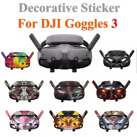 PVC Stickers for DJI Goggles 3 Sticker Scratch Resistant Waterproof Cool Body PVC Skin For DJI AVATA