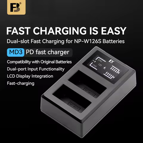 FB NP W126 NP W126S Fast Charger Dual USB Charger Fuji Fujifilm HS50 HS30 EXR XA1 XE1 XM1 X-T10 Came