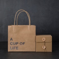 paper bag goodies bag goodies Original Gift Box Line Buckle Box Tote Bag Ceramic Cup Mug Kraft Paper