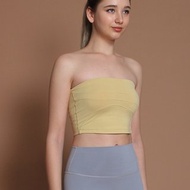 Go with the flow平口不規則打摺上@breathm- 卡士達黃