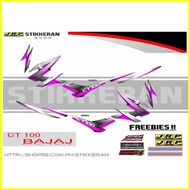 ❀ ♟ ✢ CT 100 BAJAJ STOCK DECALS