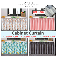 Hook Type Dust-proof Langsir Kabinet Dapur Tirai Dapur Cabinet Wardrobes Cabinet Curtain Kitchen - D